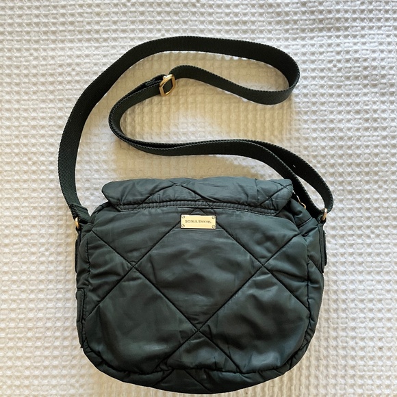 Sonia Rykiel Crossbody Green Quilted Puffer Bag 2012 Release - Picture 1 of 10